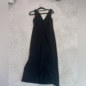 Abercrombie & Fitch black midi dress.